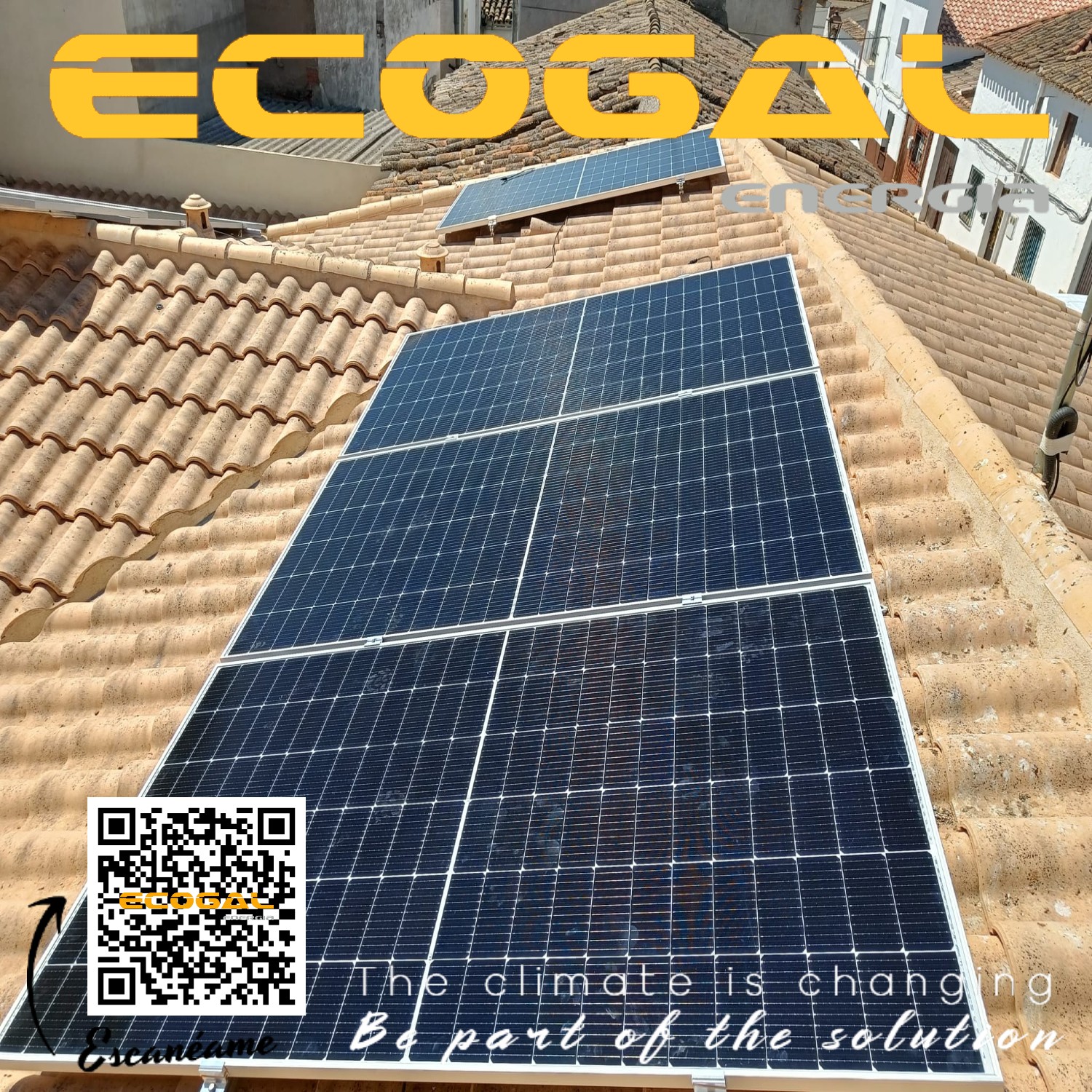 Energía Solar de 4 Kwp en Sisante (Cuenca). - Ecogal Energia