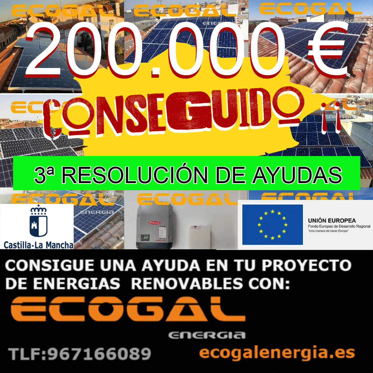3ª Resolución Ayudas Autoconsumo Ecogal Energía.