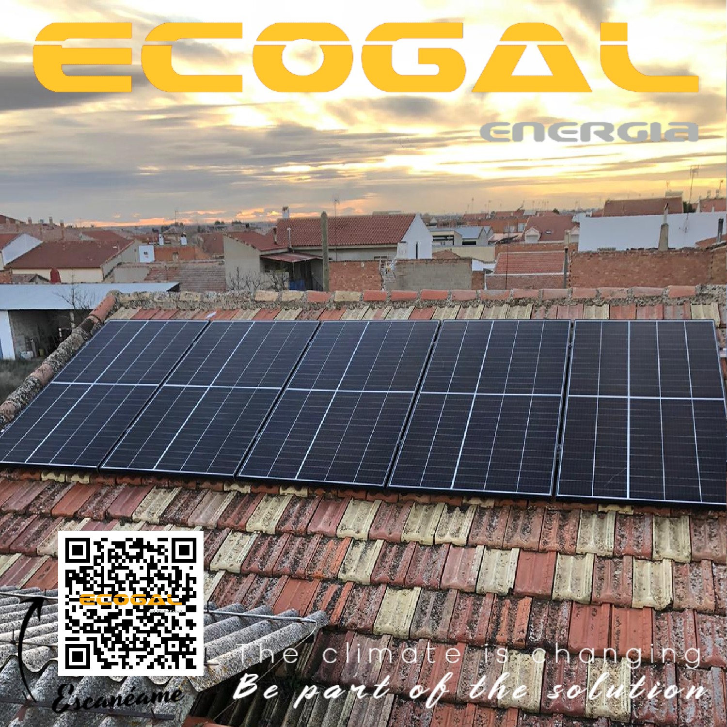 Instalación de paneles solares fotovoltaicos en Socuéllamos (Ciudad Real) para un vivienda de 5 kWp.