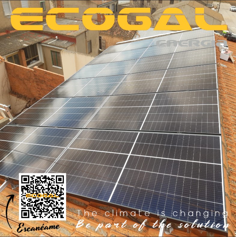 Instalación solar fotovoltaica en Pétrola (Albacete) de 6 kWp.
