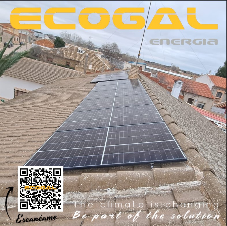 Instalación de autoconsumo solar en San Clemente  (Cuenca) para un vivienda de 5 kWp.