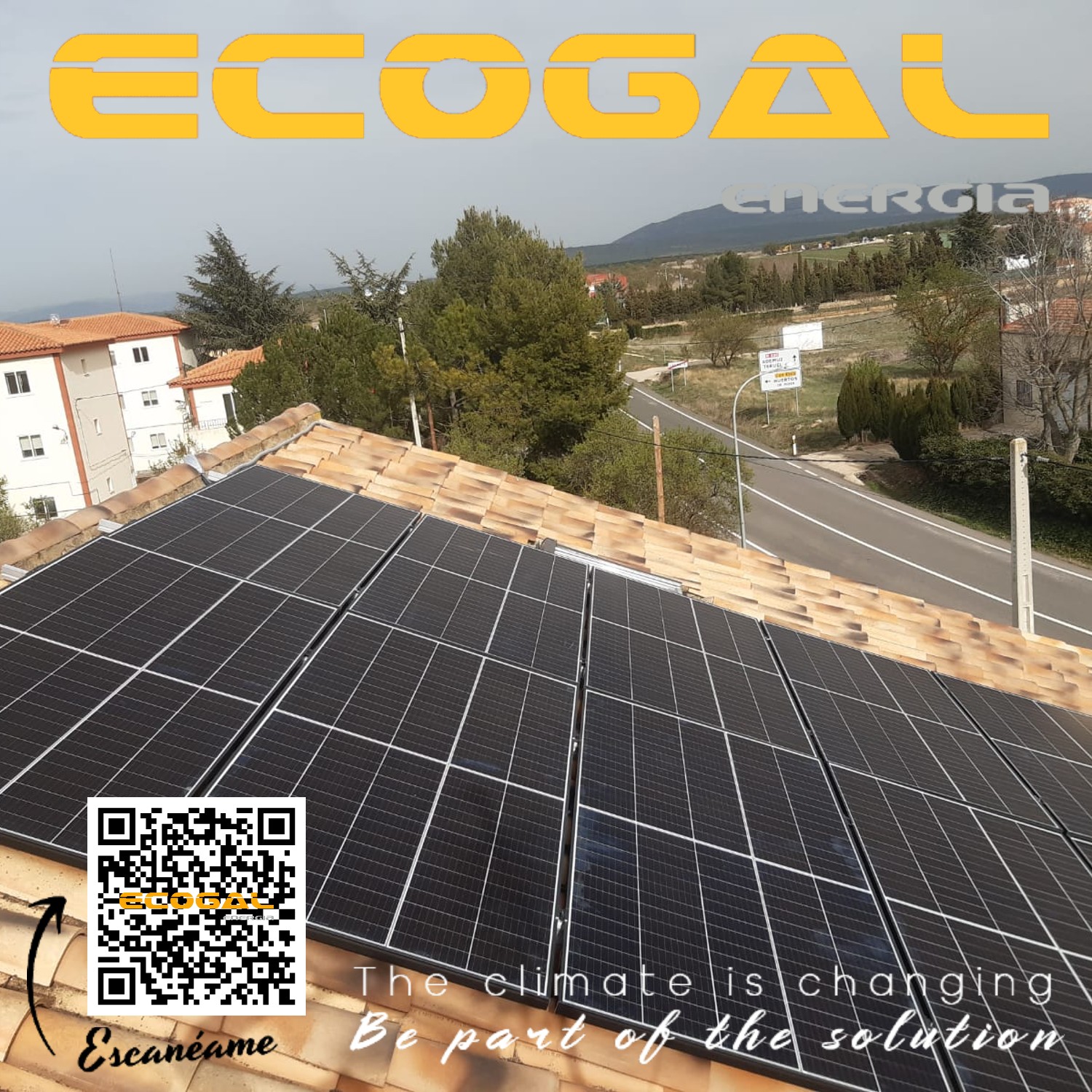 Autoconsumo solar en una vivienda de Landete(Cuenca) de 5 kWp.