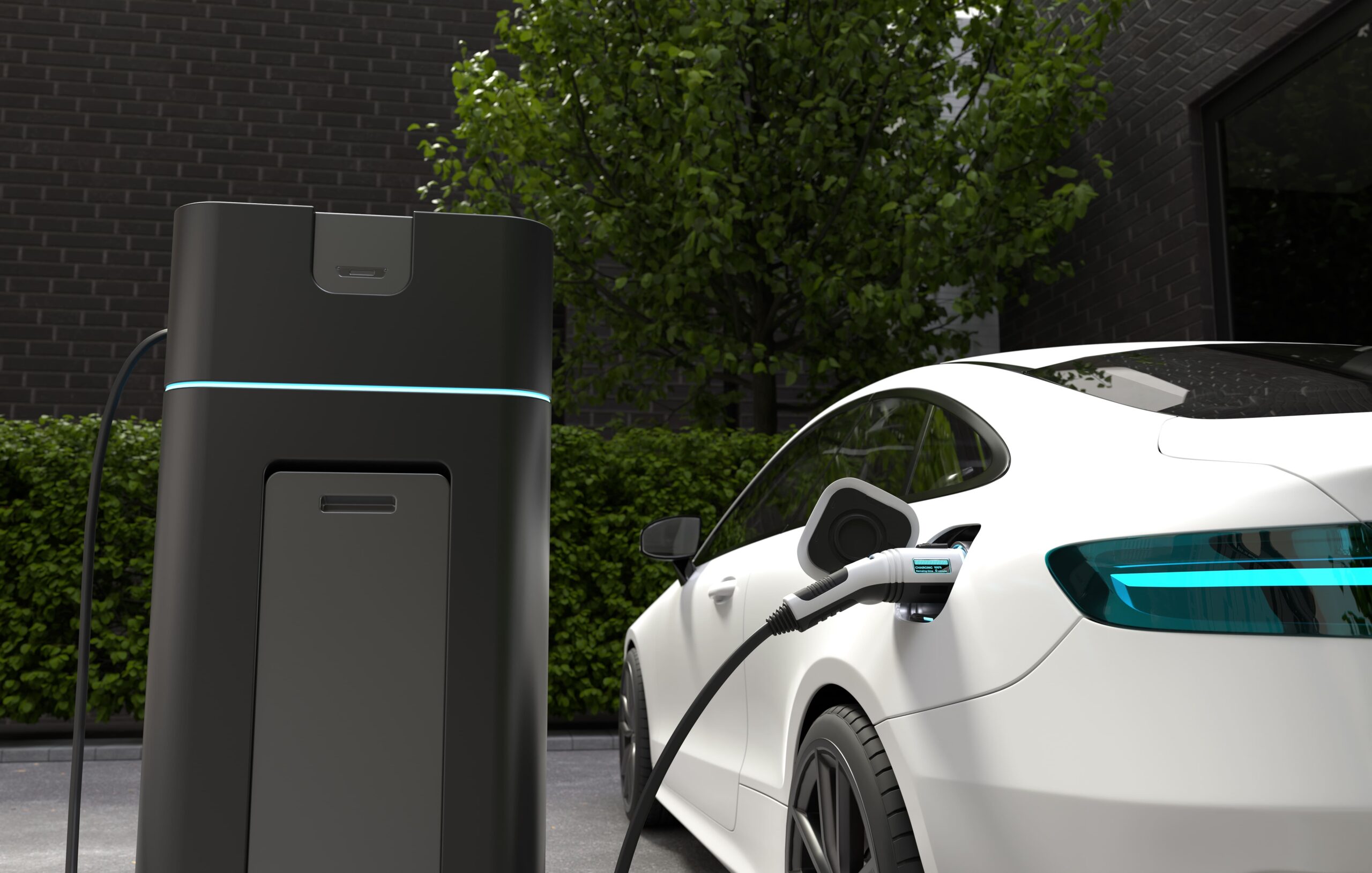 Instalación de cargador de coche eléctrico con la ayuda de Plan MOVES III
