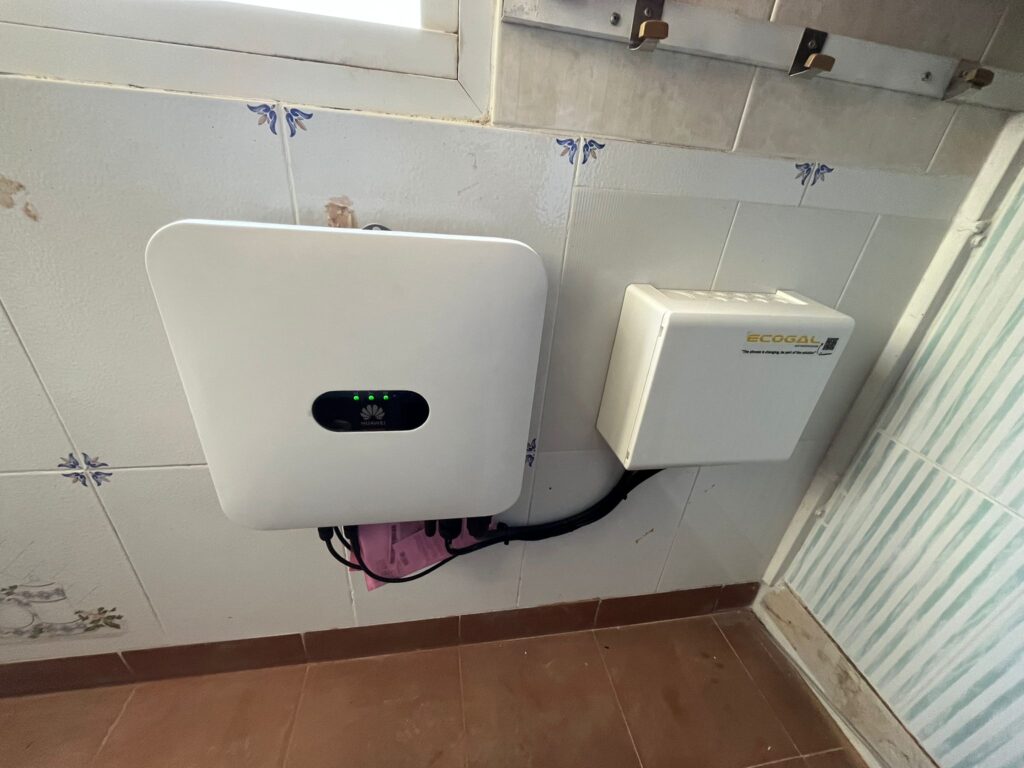 Sistema de backup manual instalado en una casa de Ciudad Real
