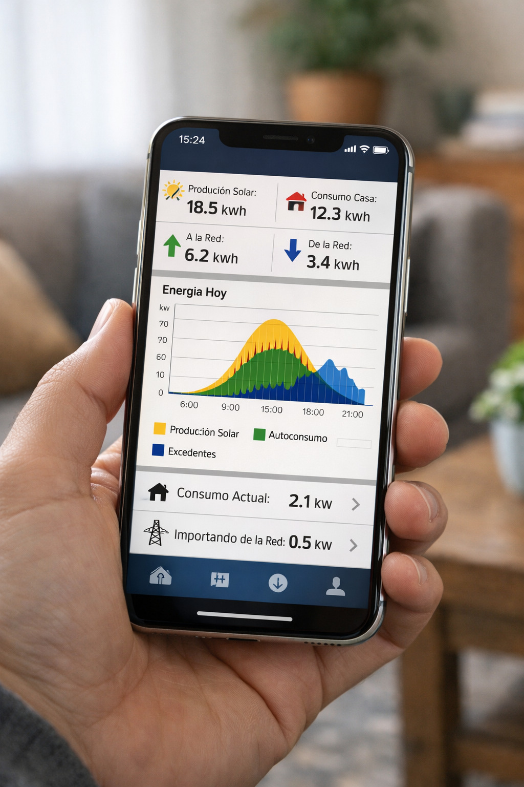 APP de monitorización de consumo de placas solares