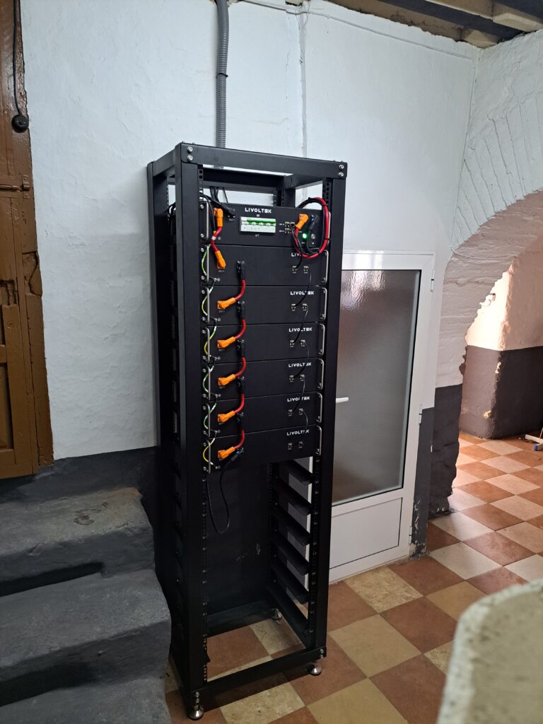 Banco de baterías de litio instalado en comunidad religiosa de Villarrobledo